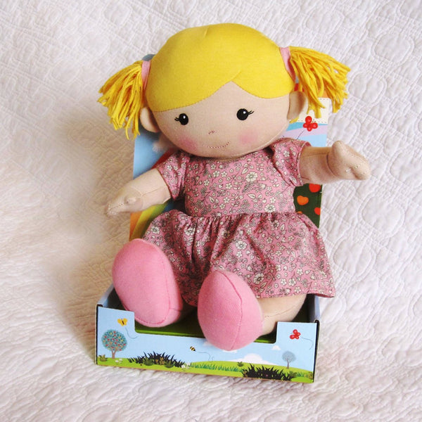 “Ella” Organic Cotton Best Friend Doll by Apple Park, Ages 18 mo.+