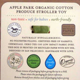Apple Stroller Toy, Organic Cotton Velour by Apple Park, Ages 6 mo.+