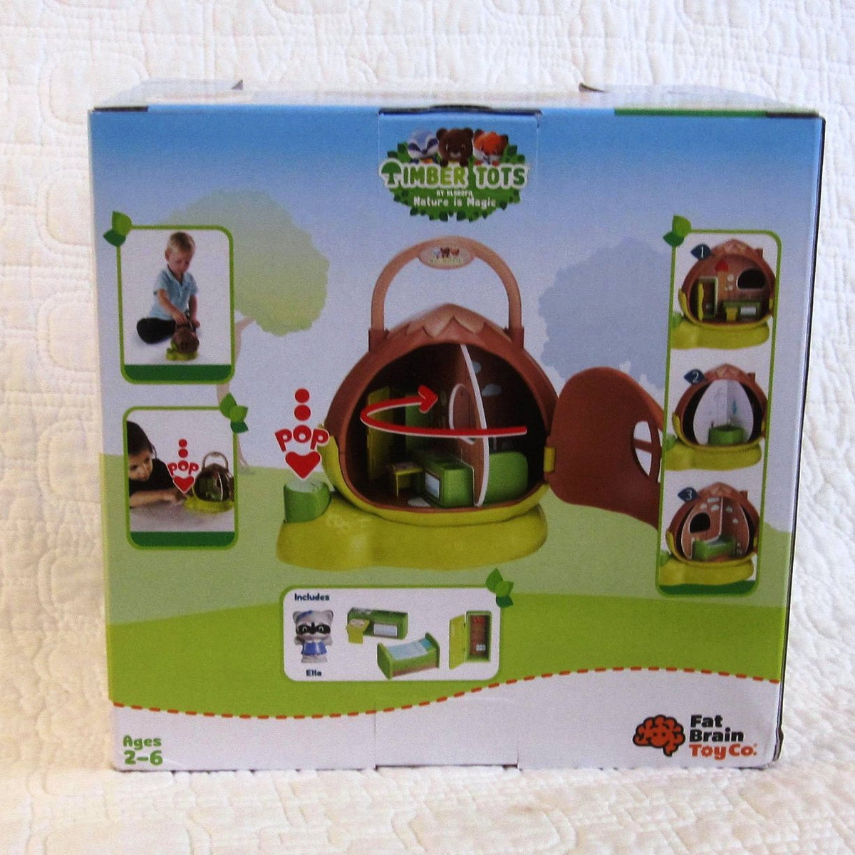 Timber Tots Hazelnut House, TakeAlong Playhouse, Ages 2+ Dragonfly