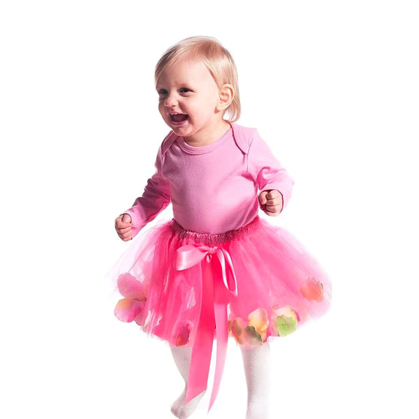 Flower Fairy Skirt, Pink, Three Sizes for Ages 1 mo. - 6 yr.