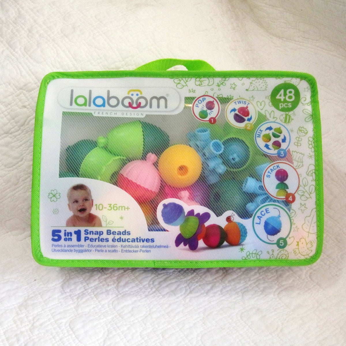 Lalaboom Snap Beads - 19pcs - Shop The Toy Room