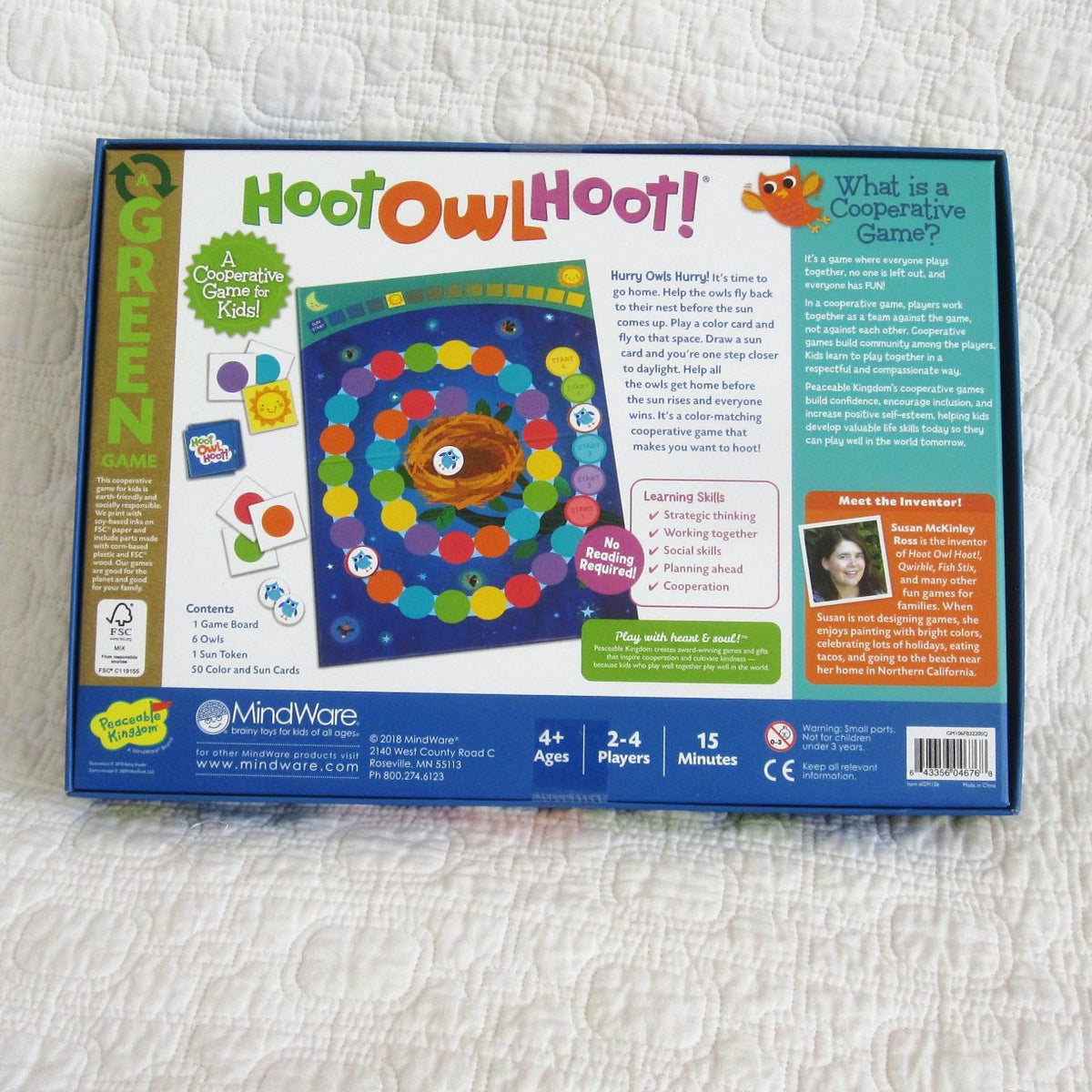 Hoot Owl Hoot, Cooperative Matching Game by Peaceable Kingdom