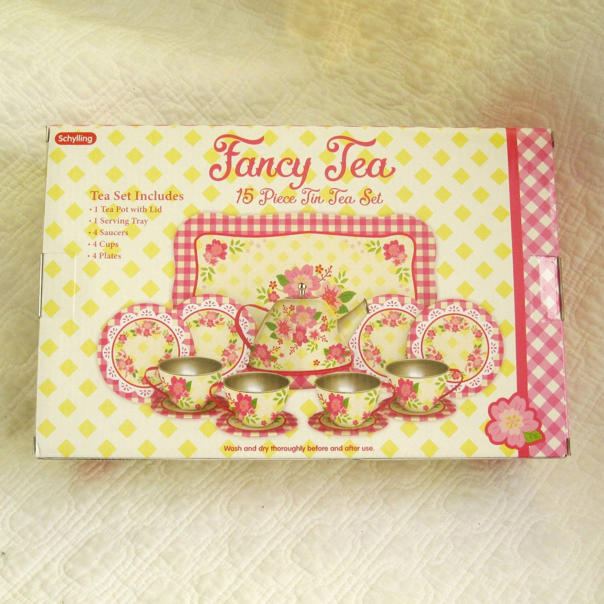 Fancy Tin Tea Set for Ages 3+ Dragonfly Castle