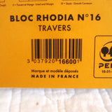 Rhodia Classic Medium Orange Notepad, Staplebound, Lined Paper
