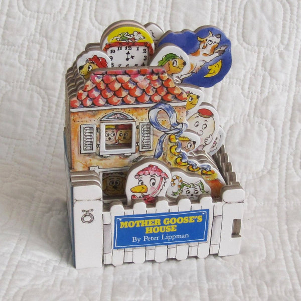 Mother Goose's House Mini House Board Book by Peter Lippman, Ages 1 - 5