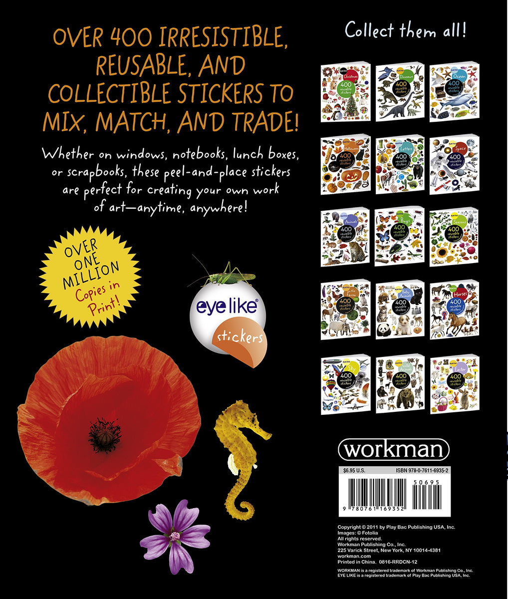 Eyelike Stickers Colors, Beautiful Collection of 400 Reusable Sticker