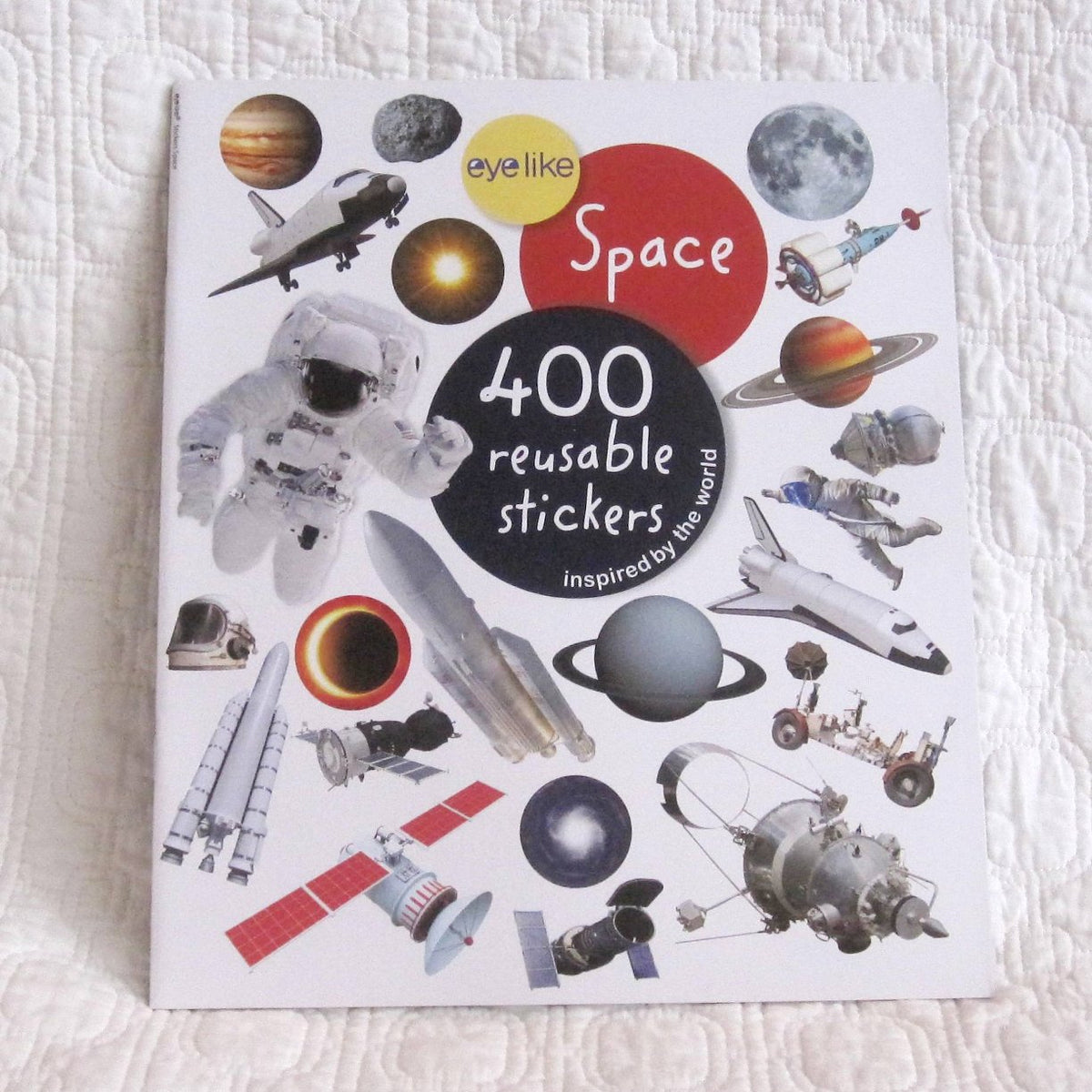 Eyelike Stickers: Space, Collection of 400 Realistic, Reusable Sticker