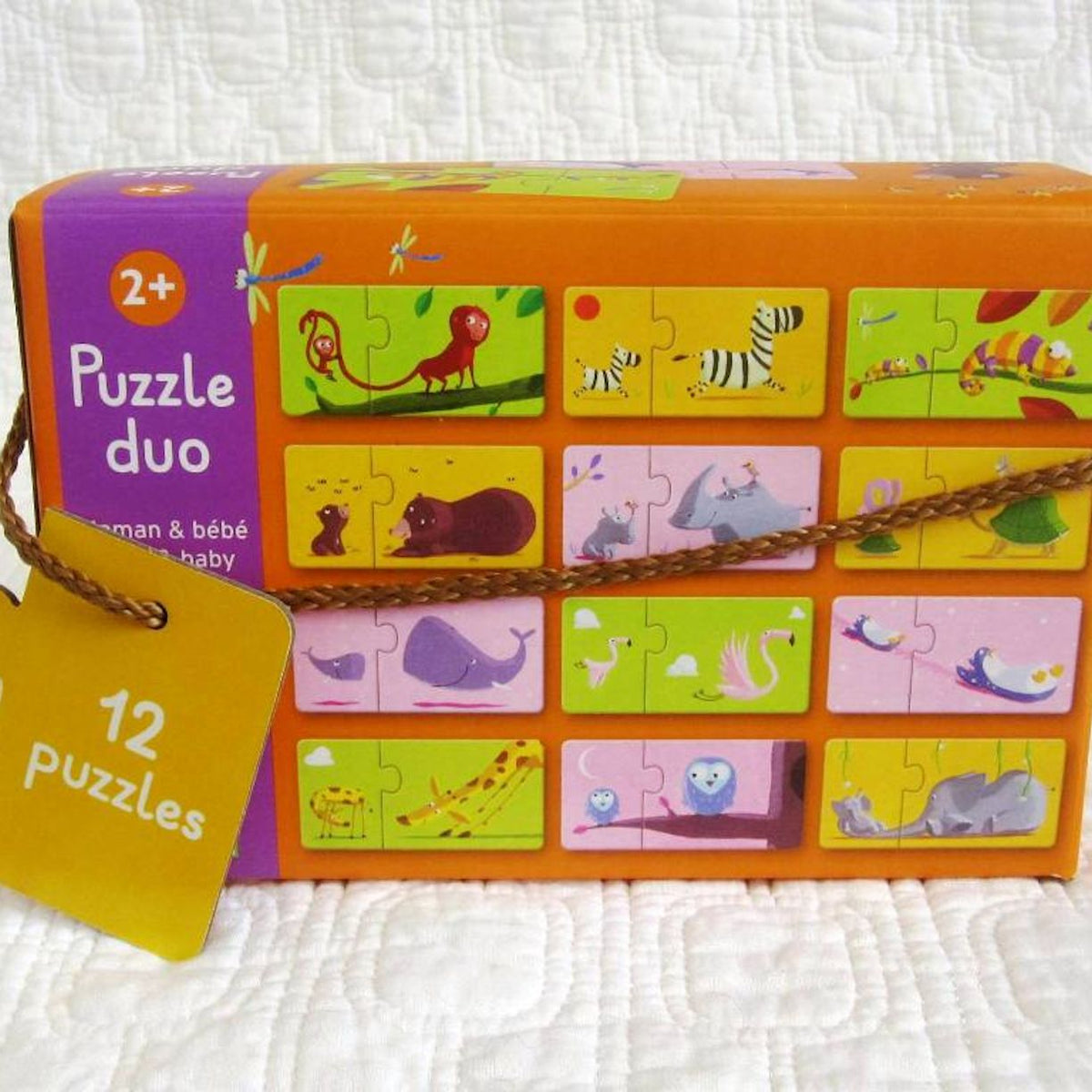 Mom and Baby First Puzzle by Djeco, Premium French Brand, Ages 2+