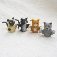 Finger Cats Finger Puppets, Set of Four, Ages 5 - Adult