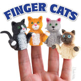 Finger Cats Finger Puppets, Set of Four, Ages 5 - Adult