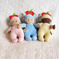 First Baby Doll in Blue, Organic Cotton by Apple Park, 3 mo.+