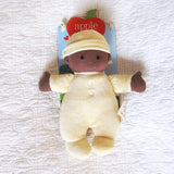 First Baby Doll in Cream Outfit, African American, Organic Cotton by Apple Park, Ages 3 mo.+