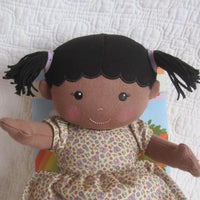 “Mia” Organic Cotton Best Friend Doll by Apple Park, Ages 18 mo.+, African American