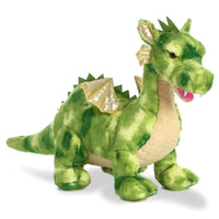 Majestic Green and Gold Dragon Stuffed Animal, Ages 3+