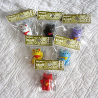 Good Luck Kitties Japanese Eraser Puzzles, Set of Six, Ages 7+