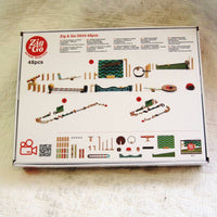 "Zig and Go" Rube Goldberg Style Chain Reaction Wooden Building Set, 48 Pieces, Ages 7+