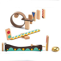 "Zig and Go" Rube Goldberg Style Chain Reaction Wooden Building Set, 25 Pieces, Ages 7+