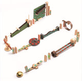 "Zig and Go" Rube Goldberg Style Chain Reaction Wooden Building Set, 48 Pieces, Ages 7+