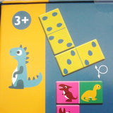 My First Games Dino Theme Set: Bingo, Memo, Domino by Djeco, Ages 3 - 8