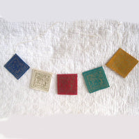 Miniature Tibetan Prayer Flag Garlands, THREE sets, Hand Made, Fair Trade