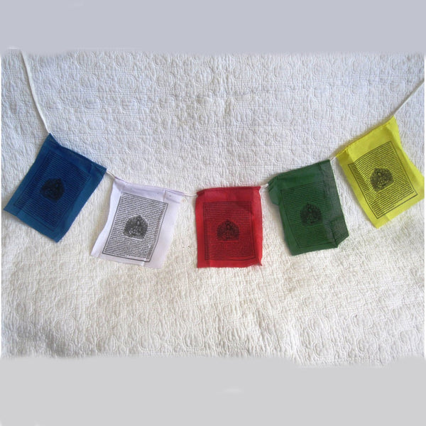 Tara Prayer Flags Hand Made by Tibetan Nuns Project, Cotton, Five Flags