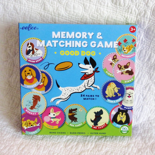 eeboo Good Dog Memory & Matching Game, Ages 3+