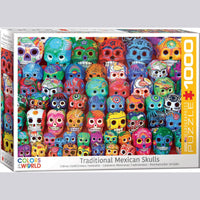 Traditional Mexican Skulls Jigsaw Puzzle, 1,000 Piece, Art Photography, Ages 8 - Adult