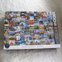 Globetrotter Scenic Crossword Puzzle, HUGE 2,000 Piece Puzzle, Ages 8 - Adult