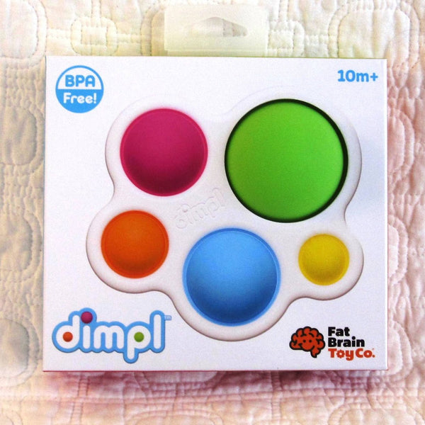 Dimpl Sensory Baby and Toddler Toy, Push and Pop Big Buttons, Ages