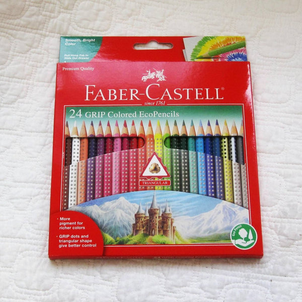 FABER-CASTELL 24 Triangular Shaped Color Pencils 