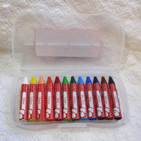 Faber-Castell Beeswax Crayons in a Durable Storage Case, 12 ct., Ages 3+