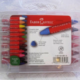 Faber-Castell Beeswax Crayons in a Durable Storage Case, 24 Bright Colors, Ages 3+