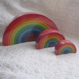 Grimm's Small Rainbow Wooden Stacker, Ages 3+