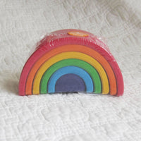 Grimm's Small Rainbow Wooden Stacker, Ages 3+