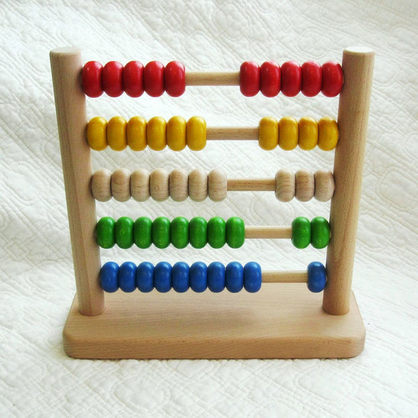 Wooden Abacus Made by BAJO, Ages 18 mo.+