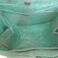 Fresh Kiwi Green Tote Made from Recycled Commercial Fish Food Bags, Fair Trade and Fun!