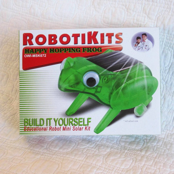 OWI Robotics, "Happy Hopping Frog" Mini Solar Robot Kit, No Batteries, Ages 10+