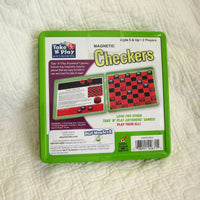 Magnetic Take and Play Checkers Travel Set, Ages 5+