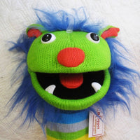 Rainbow Monster Funny Knit Puppet, Ages 3+