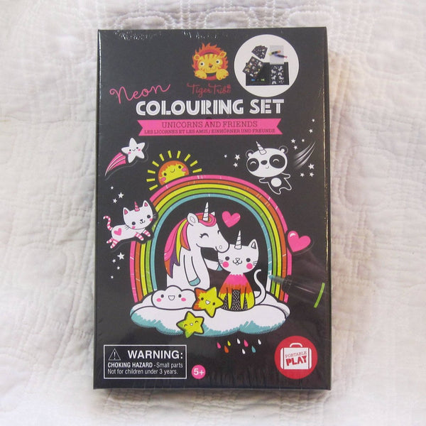 Unicorn and Friends Neon Coloring Boxed Set, Ages 5+