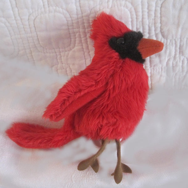 Cardinal Mini Finger Puppet by Folkmanis, Ages 3+