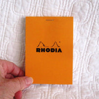 Rhodia Classic Small Orange Notepad Staplebound, Graph Paper