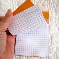 Rhodia Classic Small Orange Notepad Staplebound, Graph Paper