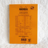Rhodia Classic Medium Orange Notepad, Staplebound, Lined Paper