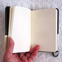 Rhodia Hardcover Small Journal, Blank Pages, Pocket and Elastic Band