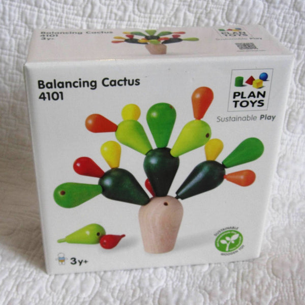 Balancing Cactus Stacking Game by Plan Toys, Ages 3+, Sustainably Made, Wood