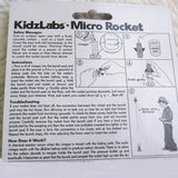 Micro Rocket Launcher Kidz Labs Experiement, Ages 5+