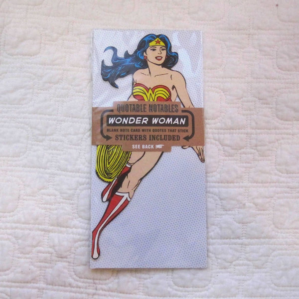 Wonder Woman "Quotable Notable" Die Cut Silhouette Greeting Card