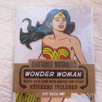 Wonder Woman "Quotable Notable" Die Cut Silhouette Greeting Card