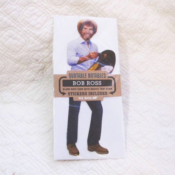Bob Ross "Quotable Notable" Die Cut Silhouette Greeting Card